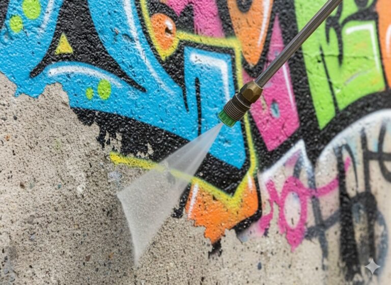 Graffitientfernung Home Service Gebäudereinigung Grevenbroich